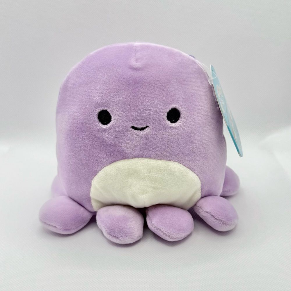 Squishmallows 5” Violet Lavender Octopus Plush New With Tags HTF Collectible